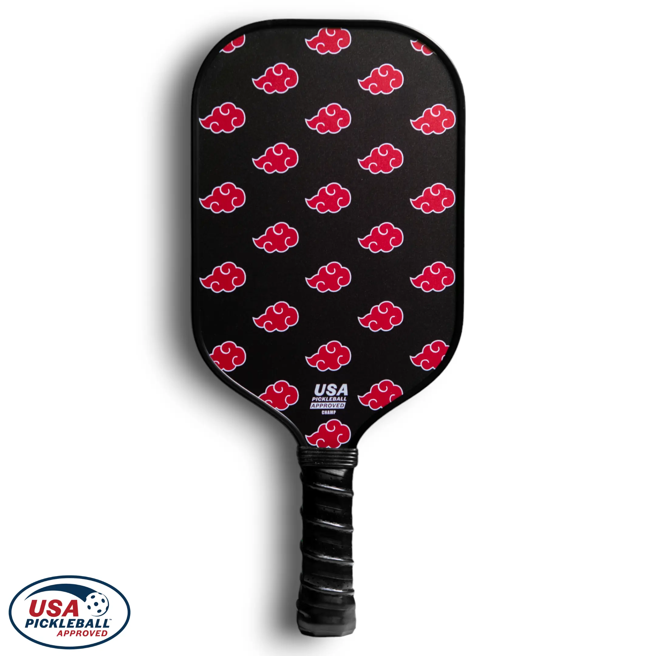 TokyoPaddles Pickleball Paddle | Naruto Anime Pickleball | T700 Carbon Fiber | 16mm Polypropylene Core | Black and Red Pickleball Paddle | Includes Free Paddle Cover