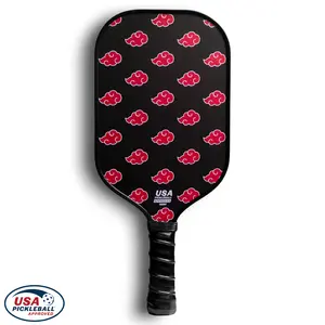 TokyoPaddles Pickleball Paddle | Naruto Anime Pickleball | T700 Carbon Fiber | 16mm Polypropylene Core | Black and Red Pickleball Paddle | Includes Free Paddle Cover