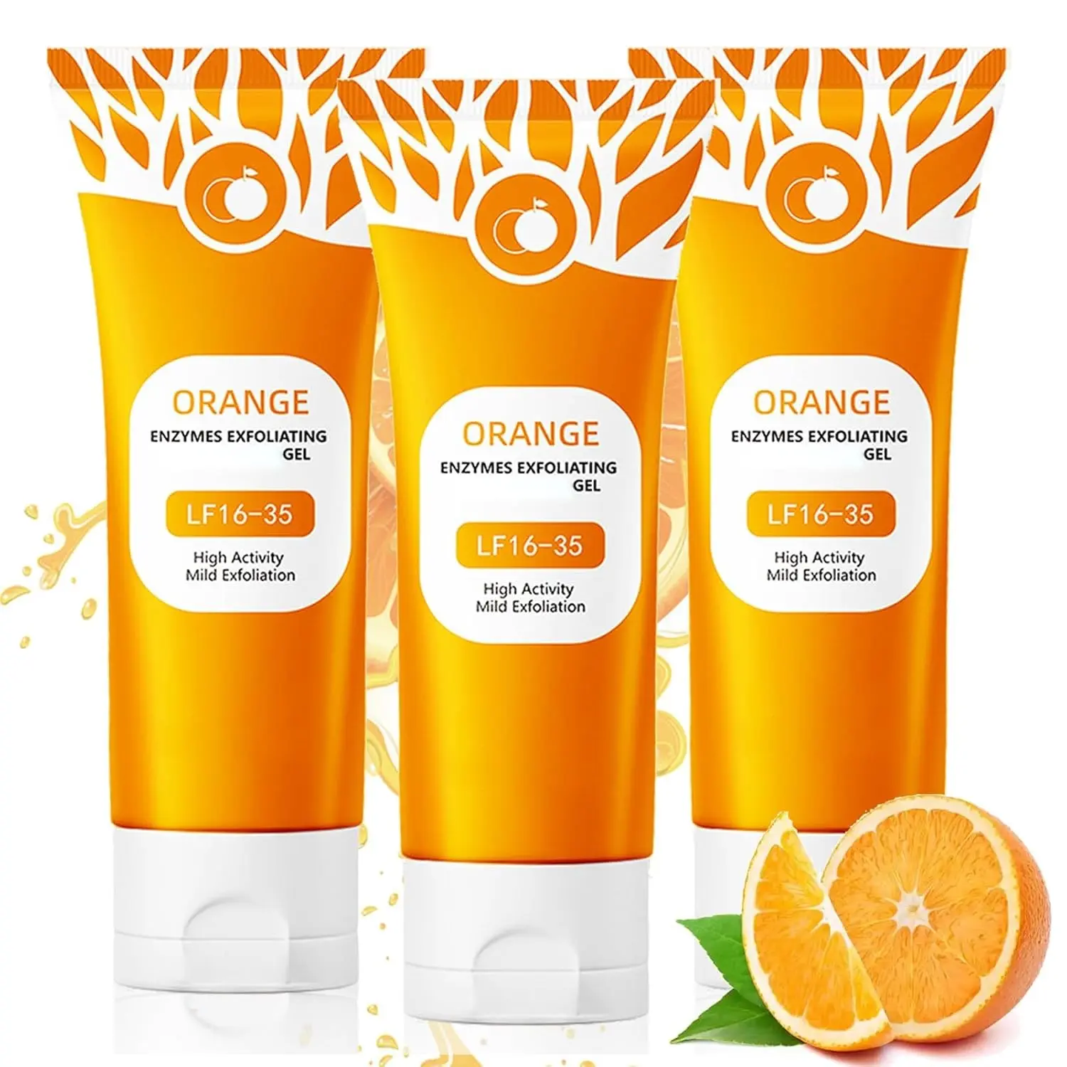 Exfoliating Gel for Face & Body, Exfoliating Scrub Peeling Gel, Exfoliating Cleansing Scrub, Deep Cleansing Moisturizing Facial Exfoliator, Remove Blackheads for All Types Skin (3pcs)