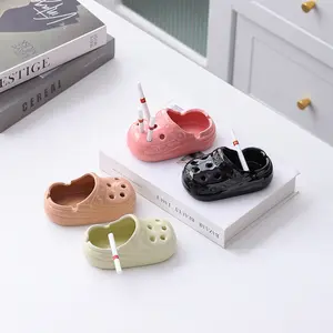 Ceramic Ashtray Clog Shape - Unique Clog-Themed Ashtray, Perfect Gag Gift for Friends