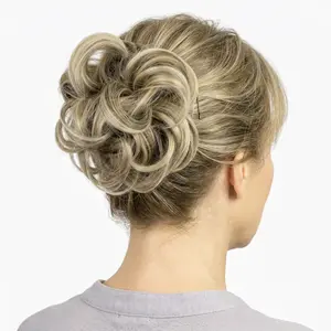 Messy Bun Hair Piece – Curly Synthetic Bun Extension