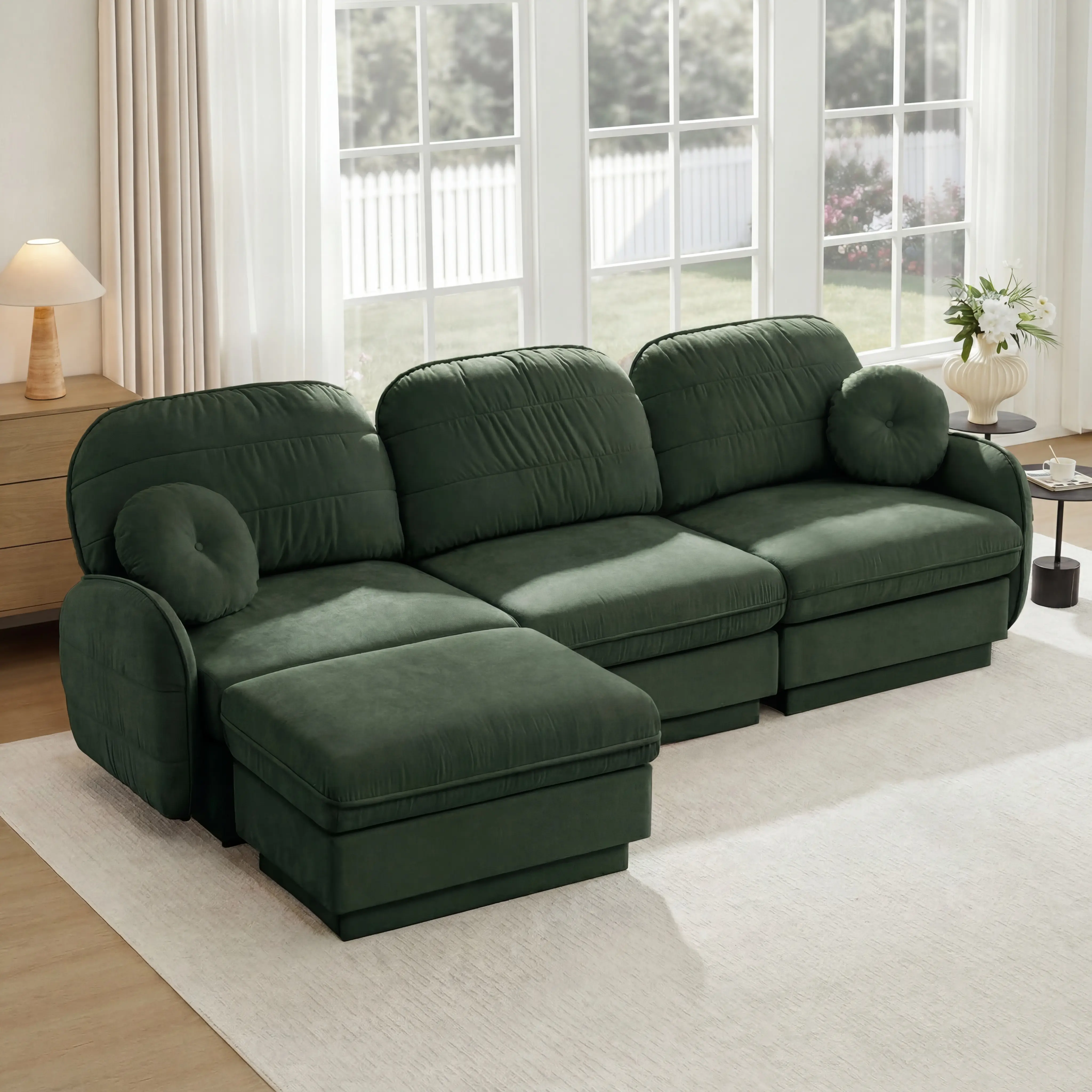 Green + Chenille + 3 Seat1