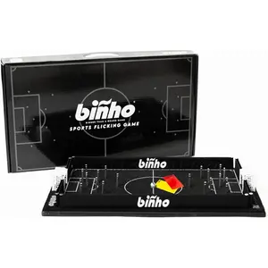 Binho Board Classic Board Game - 2-Player Fast-Paced Finger Flick Pinball Family Board Games - Portable Tabletop Sports Game Set for Any Occasion