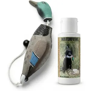 Waterfowl Dog Training Scent with Realistic Mallard Training Dummy Included for Effective Bird Dog Training