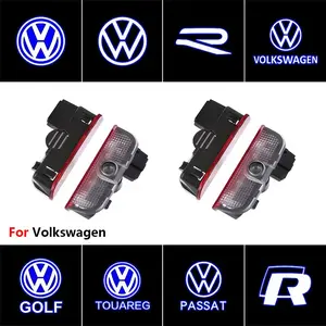 Volkswagen Vw Gti R-Line LED Welcome Light Projection Door Lamp, Fits Golf CC Passat Tiguan L Taos ID.3 ID.4, Personalized Accessories, Led Car Lights
