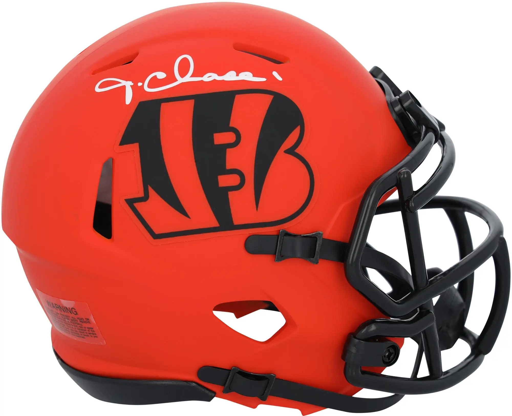 Ja'Marr Chase Cincinnati Bengals Autographed Riddell Rave Speed Mini Helmet - Fanatics Authentic Certified