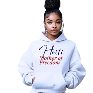 Haiti Mother of Freedom Hoodie Stylish Casual Wear for Women Soft Comfortable Fit Unique Design Versatile Everyday Wear