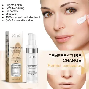 EELHOE Concealer Color Change Liquid Foundation Concealer Long-Lasting Moisture Moisturizing, Moisturizing, Moisturizing, Warming, Brightening And Clear Complexion