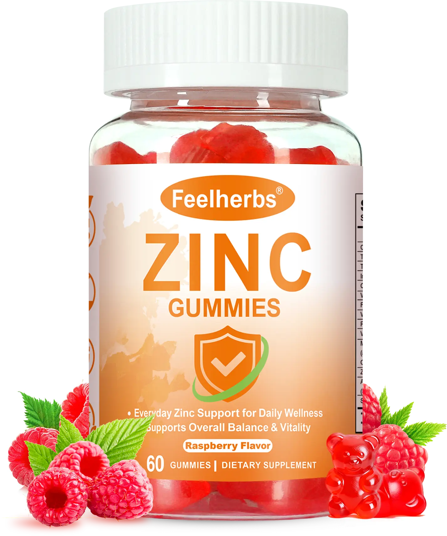 Vegan Sugar-Free Zinc Gummies for Women - 60 Count Chewable Daily Nutrition Supplement with Vitamin B6, D3, B12, Raspberry Flavor, 7.5mg per Serving, Immune Boost Essential Minerals & Edible Dietary Supplement for Adults