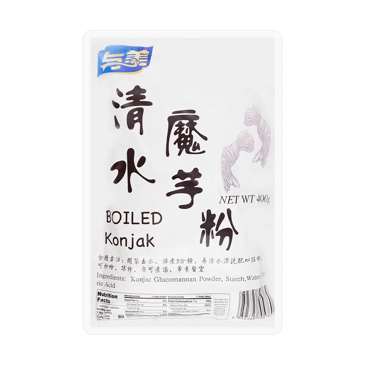 YUMEI Konjac Noodles 14.1oz Zero Fat Low Calorie Filling Meal Replacement