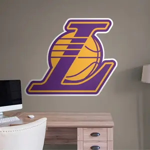 Los Angeles Lakers - RealBig Alternate Logo Collection - Official NBA - Reusable Vinyl Wall Decals