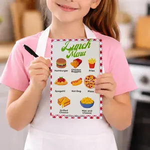Lunch Menu Pretend Play Notepad for Kids | Restaurant Play Set | Kids Play Kitchen | 30 Page Tear-Off Pad | Menu Pad | Gift for Kids