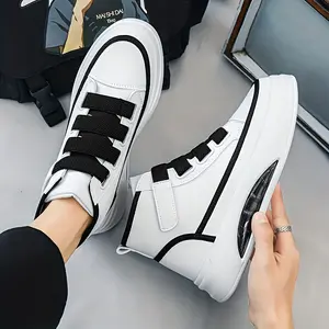 Men's fashionable shoes, high-top casual sneakers, comfortable street shoes for men