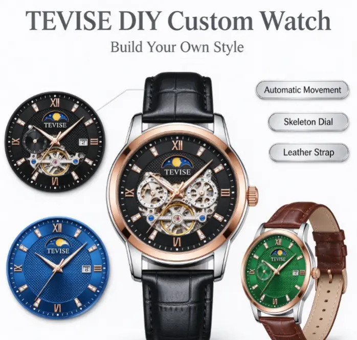 「AUCTION ONLY」TEVISE DIY Custom Watch#999