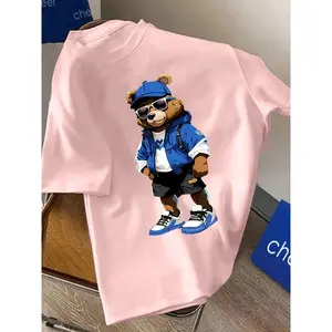 Cool Bear Popular Series Short-Sleeve T-Shirts for Boys, Summer Outdoor Gear.