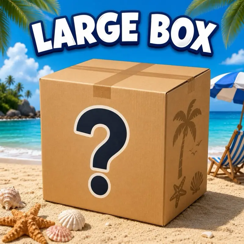 Large mystery box unclaimed mail and overstock packages
