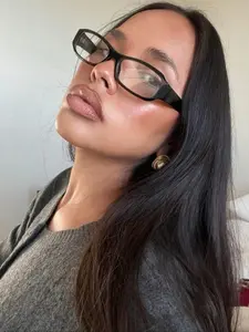 Women's Casual Rectangular Fashion Glasses, Light Blocking Eyewear for Reading & Work Commuting, Cute Y2K Style All Season Accessory