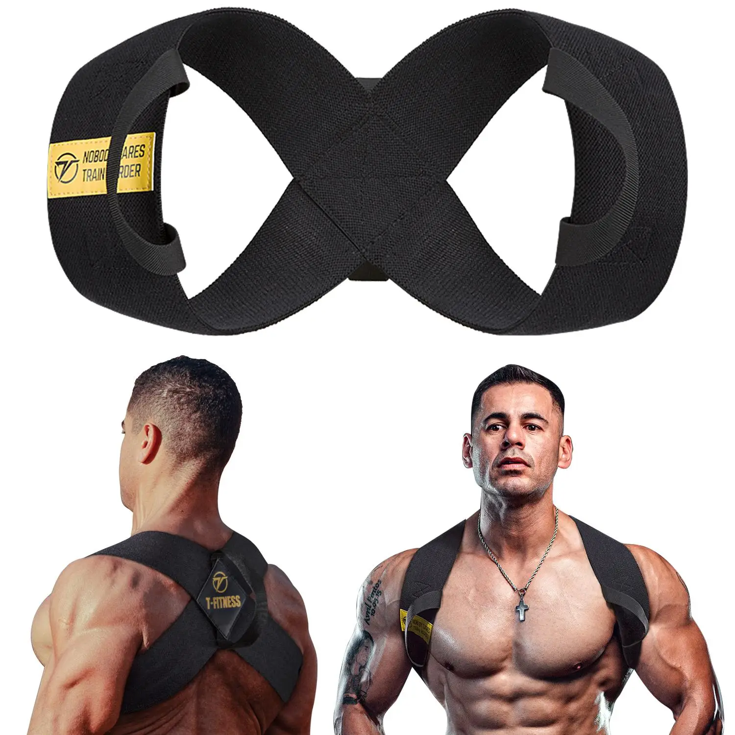 Adjustable Back Straightener, Multifunctional Shoulder Protector for Women & Men, Adjustable Back Brace, Portable Posture Corrector, Sports Accessorie