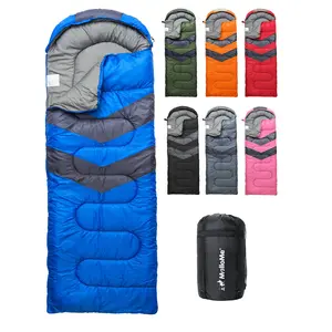 Autumn and winter outdoor envelope type hooded sleeping bag camping hollow cotton sleeping bag lunch break sleeping bag essentials Cube Tent Conversion Kit