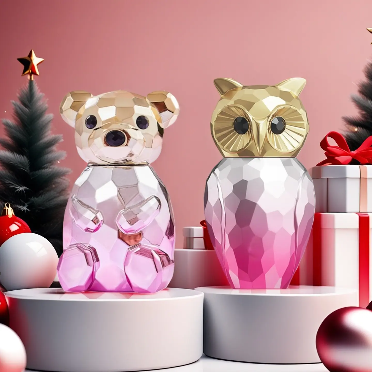 Bear/owl Perfume, Floral Essence Fragrance, Floral Sweet Perfume, Floral Fruity Scented Women's Fragrance, Floral Scents Perfume, Elegant Gift Box, Ideal for Daily Use, Travel, New Year, Valentine's Day