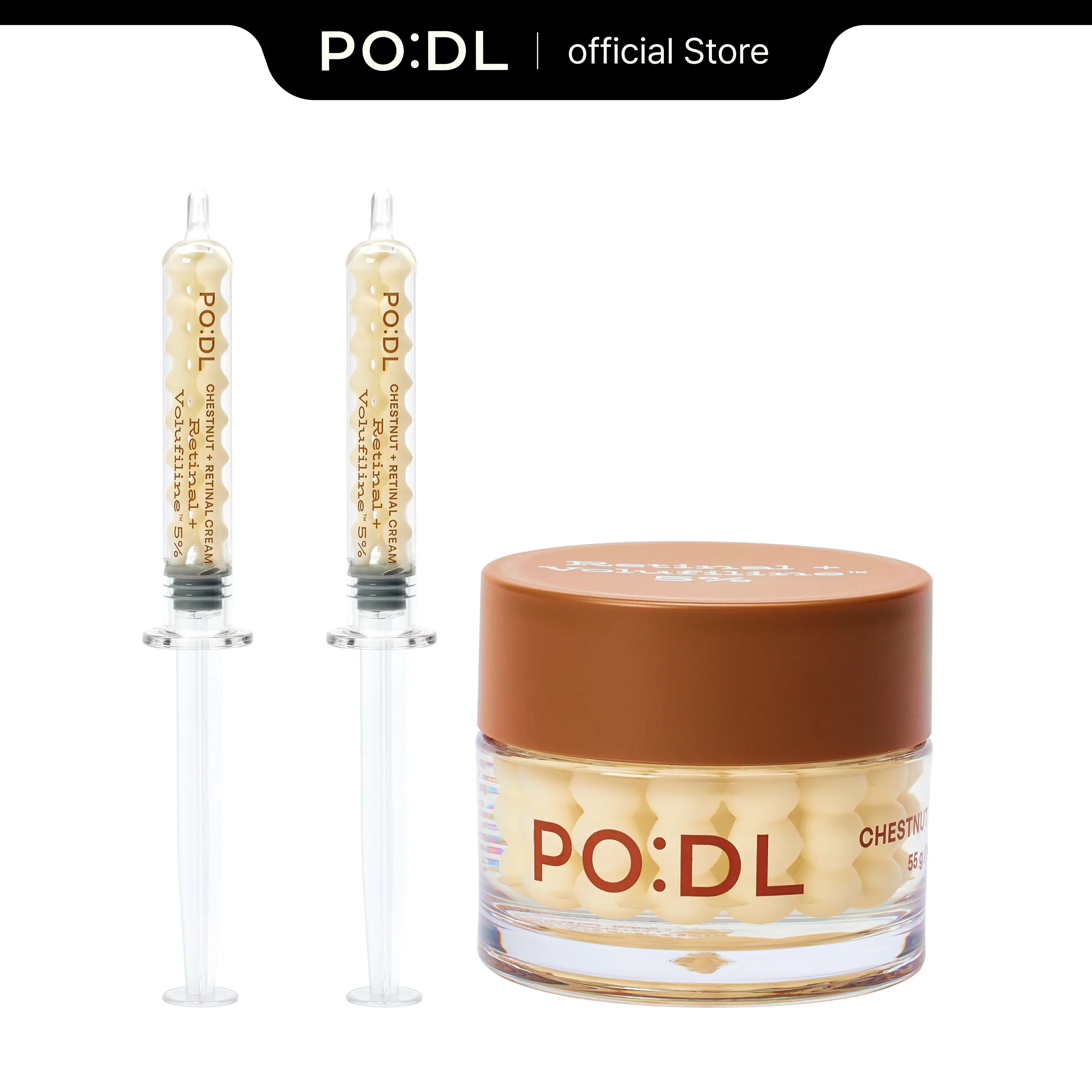 [PODL] 100% Pure Volufiline Retinal Overnight Filler Cream DUO: from SEDERMA (France)  |Overnight Cream| Facial Volume Plumping For Under-Eyes, Neck, Forehead, Smile Lines, Lips | Anti-Aging  | Korean Skincare