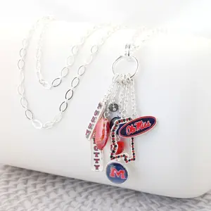 Ole Miss Cluster Necklace - Women's Necklace