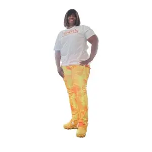 Joggers | Womens Stacked Joggers Tie dye | YEnvyMe Womens Stacked Sweatpants | Cargo Side Pockets