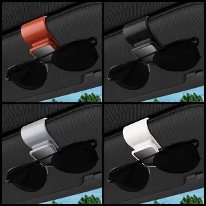 Car Sun Visor Eyeglass Holder, Universal Multi-Functional Sunglasses Frame Clip, Card Receipt Organizer, Car Storage Organizer, Car Interior Accessory