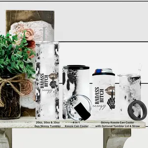 Bad Bitch Energy Skinny or 4 in 1 Koozie or 20oz, 30oz or 35oz Duo Skinny Tumbler