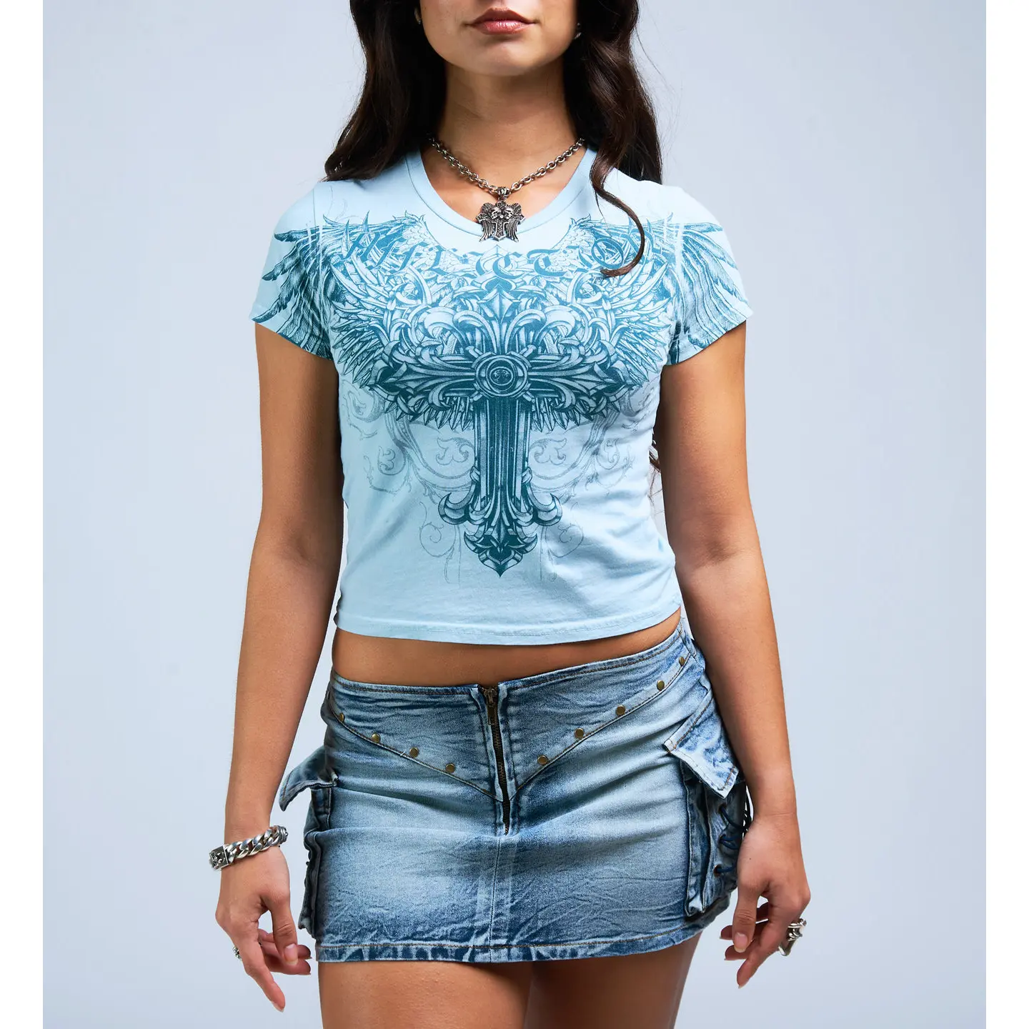 Affliction Women's T-shirt Frozen Sacrifice