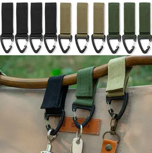 10Pcs Durable Tactical Molle Clip Buckle Key Chain For Outdoor Sports Activities ,Multifunctional Quick-Release Nylon Belt Key Ring Keychain Holder Carabiner Hook Buckle,Perfect For Outdoors Bag Backpack,Hiking,Camping,And Hunting