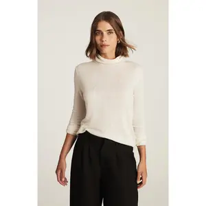 EDITION WOOL TURTLENECK SWEATER IN ANTIQUE WHITE