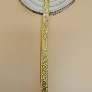 Stair Pattern Decorative Ribbon, 0.85cm X 100cm, Ideal for Band Clothing, Hats, Pins, Shoulder Patches, DIY Sewing Supplies