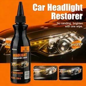 NUAN Auto Headlight Restoration Wax – Clear Off Fog, Oxidation & Scratches, Renew Crystal Clear Finish
