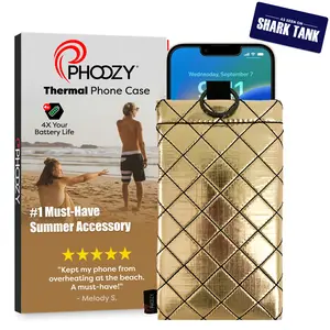 PHOOZY Thermal Phone Case - Apollo II Series: Cell Phone Pouch with AGION Lining Prevents Overheating, Extends Battery Life, Provides Drop Protection and Floats in Water