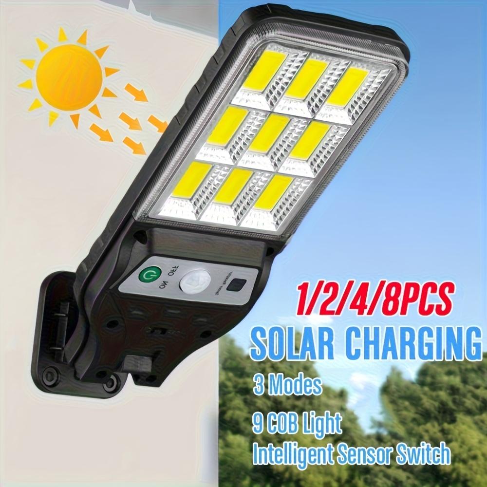 1pc/4pcs Solar Motion Wall Lights Outdoor, 3 Modes Security Lights No Wiring Needed, Du Rable Plastic Polished Finish for Garden, Path, Patio, Warehouse Safety Lighting, Solar Motion Lights, Pathway, Wallmounted Lights, Rechargeable Lights