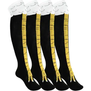 Crazy Funny Chicken Feet Socks for Women Men, 3D Novelty Gag Gift Stocking Stuffers, White Elephant Gifts for Adults