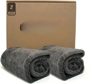 2-Pack Microfiber Towels for  (36"x 25") - Extra-Large, Ultra-Absorbent  Drying Towel for , , SUV, & More - Without Water Spots, , or Residual Lint (Grey)