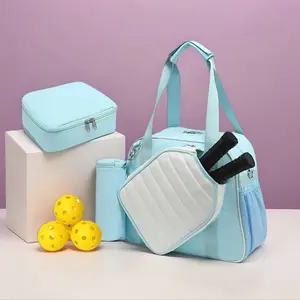 NEW 3-in-1 Shoulder Crossbody Pickleball Racket Gym Bag for Two Rackets Macaron Colours Woman Girls,Mother's Day Gift