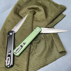 PT924 Premium 154CM Steel Folding Pocket Knife, EDC Utility Knife with Aluminum Handle, Non-Automatic, for Outdoor, Camping, Everyday Carry & Collection