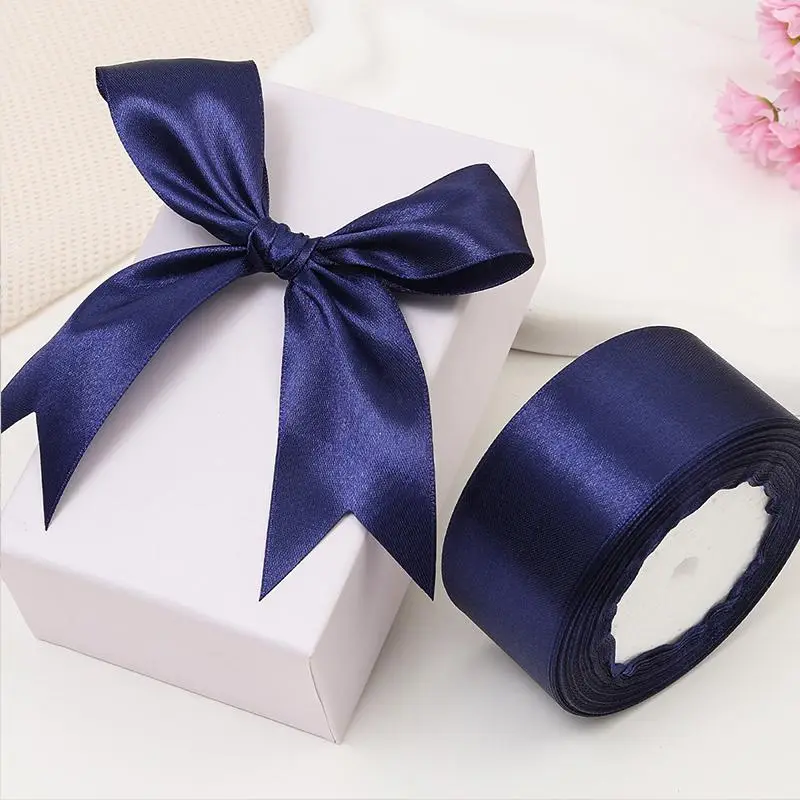 21m Solid Color Satin Ribbon, 1 Roll Romantic Decorative Ribbon, Multi-purpose Decorative Ribbon for Wedding Party Cake Decoration, Gift Wrapping