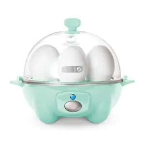 Rapid Egg Cooker: 6 Capacity Electric Cooker For Hard Boiled Eggs  Poached Scrambled Or Omelets With Auto Shut Off Feature - Aqua 5.5 Inch (dec005aq)