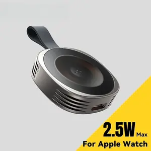 2026Apple Watch Fast Charger Magnetic Wireless Charging Station for Ultra 2/Ultra Series 9 8 7 SE, Portable Dual Port USB-C iWatch Charger for Travel Home Office