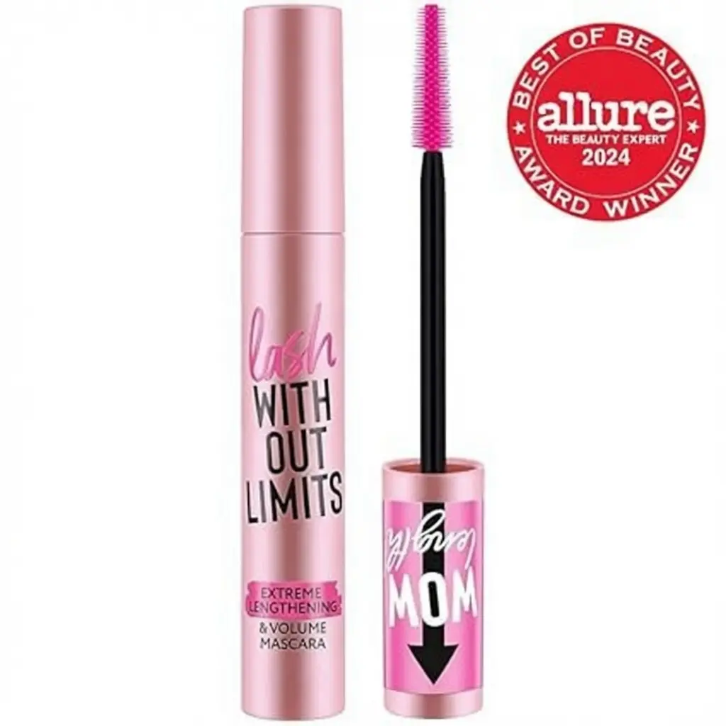 Lash Without Limits Extreme Lengthening & Volume Mascara (01 | Extra Black) | Volumizing & Lengthening | Vegan, Cruelty Free & Paraben Free