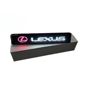 Lexus LED Front Grille Emblem Badge 12V Illuminated Logo Universal Mount Durable Construction Easy Wiring Premium Look for Most Models