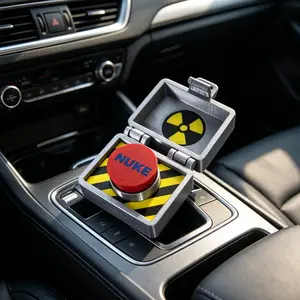 Simulation Missile Button Switch, Car Ornament, Stress Relief Statue, Home Office Decor, Party Gift, Holiday Decoration, Fun Design