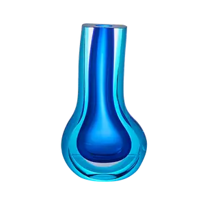 「Drop」 Handmade-Glass Vase Two-color Vase | Hand-blown with Soft Luster Texture | Minimalist Art Vase | Home Flower Arrangement Tool Bottle Decor