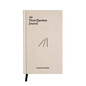 The Three Question Journal - Linen, Daily Habits for Self-Discovery