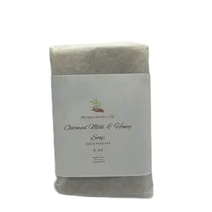 Oatmeal Milk & Honey Cold Process Soap Bar All Natural & Handmade