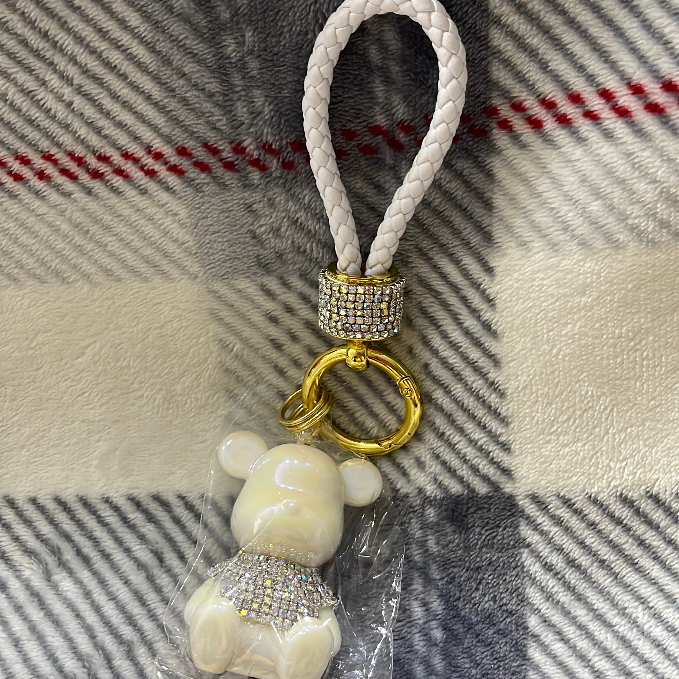 Glass key chain